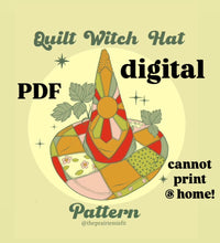 Load image into Gallery viewer, DIGITAL ☾ quilt hat pattern ☾