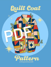 Load image into Gallery viewer, quilt coat pattern A0 FILE