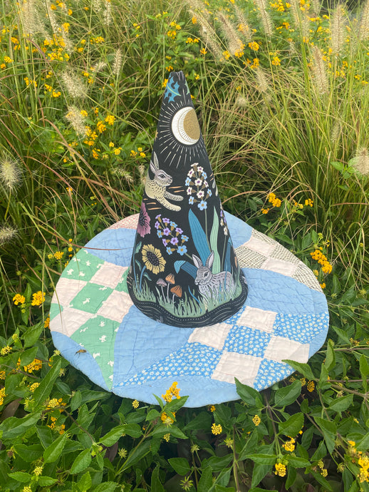 LARGE bunnies witch hat