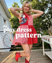Load image into Gallery viewer, play dress pattern PDF