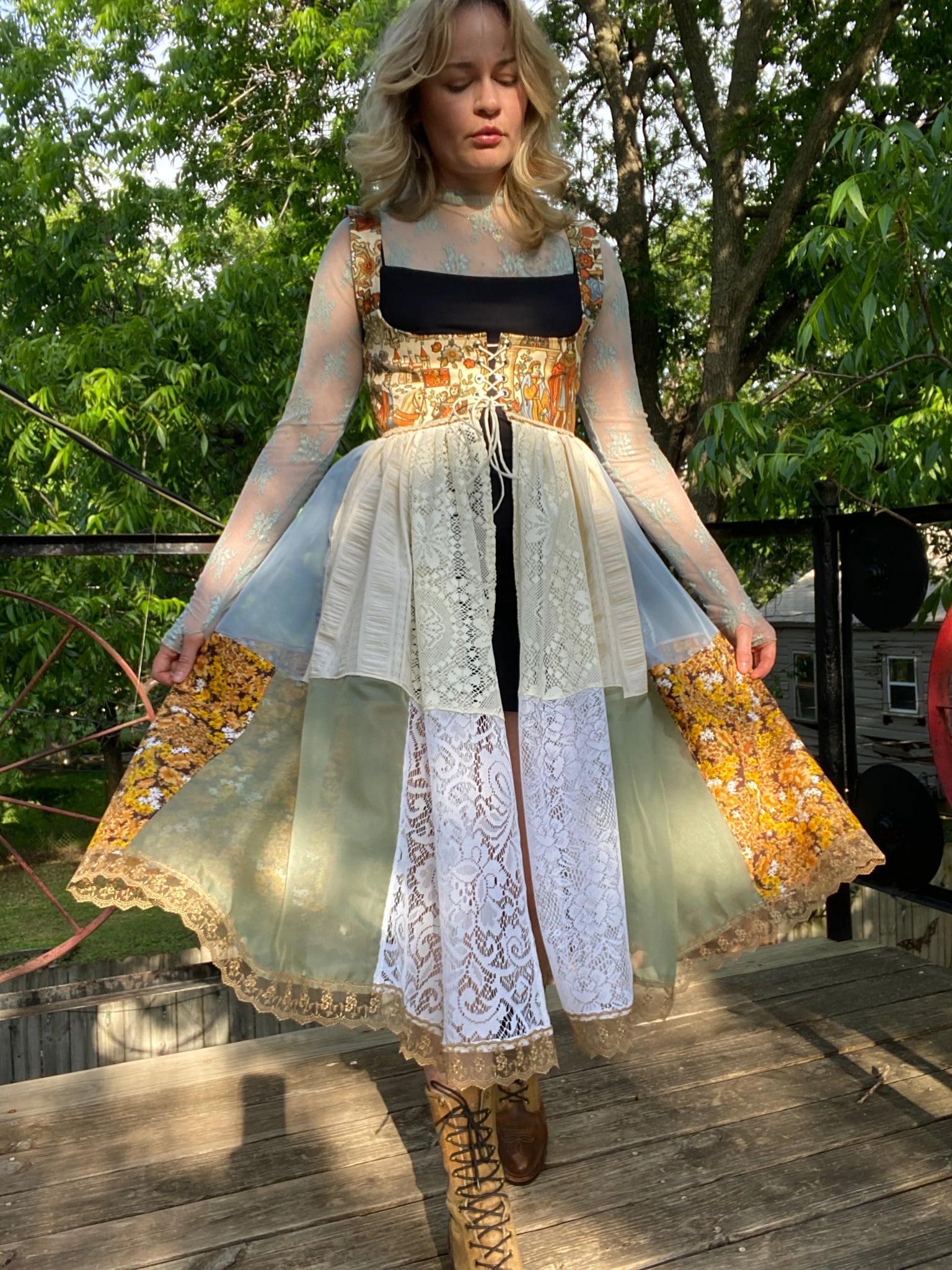 corset prairie dress Prairie Lace Corset Meadow Dress
