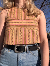 Load image into Gallery viewer, calico stripe top XS/S