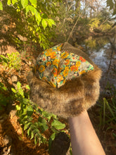 Load image into Gallery viewer, floral cat quilt hat SMALL