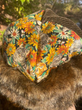 Load image into Gallery viewer, floral cat quilt hat SMALL