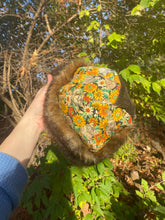 Load image into Gallery viewer, floral cat quilt hat SMALL
